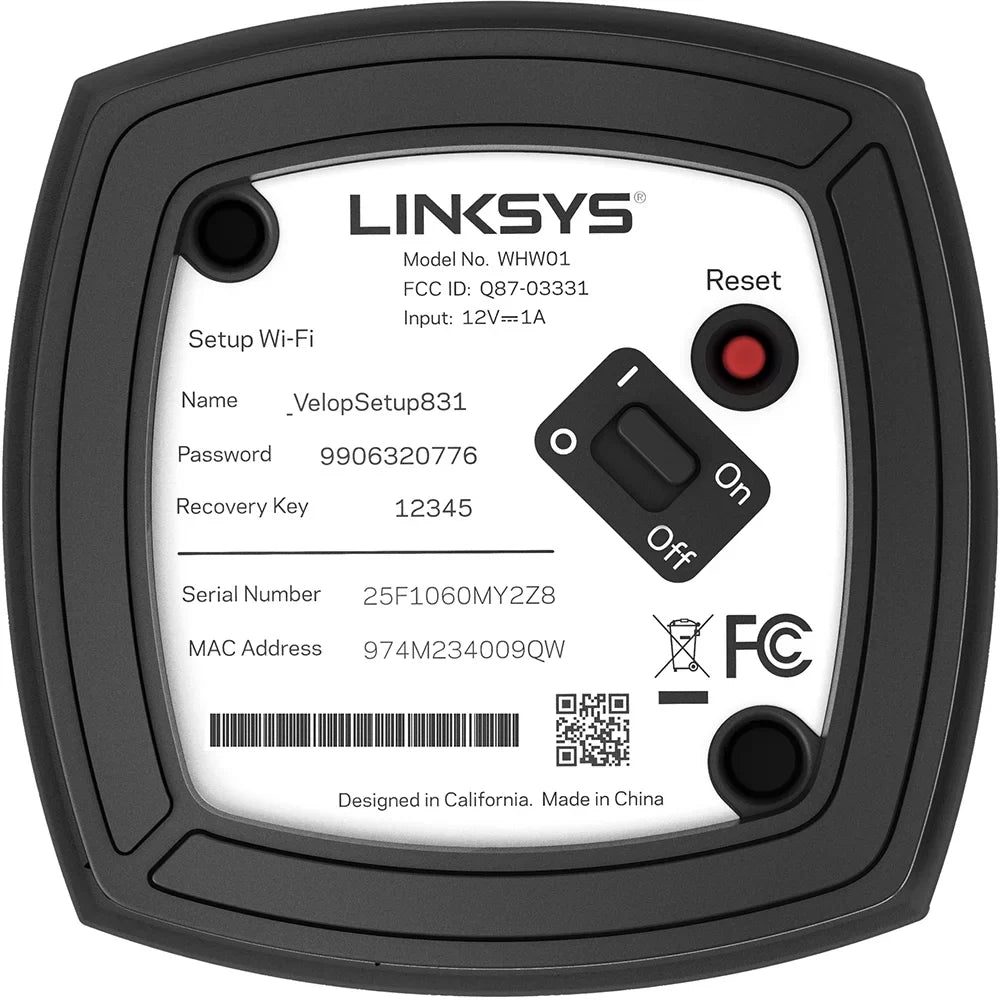 1 Coverage Band 1.500 Mesh Up Dual Linksys Pack Sq AC1200 Expandable to Router Ft Velop System Wi-Fi Replacement