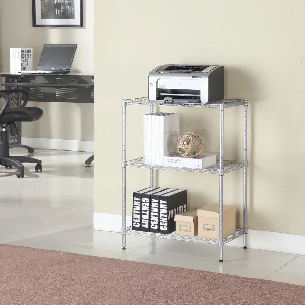 Adjustable Wire Rack 3 Organizer Duty Multiuse Shelf Steel Tier Ktaxon Heavy Organizing