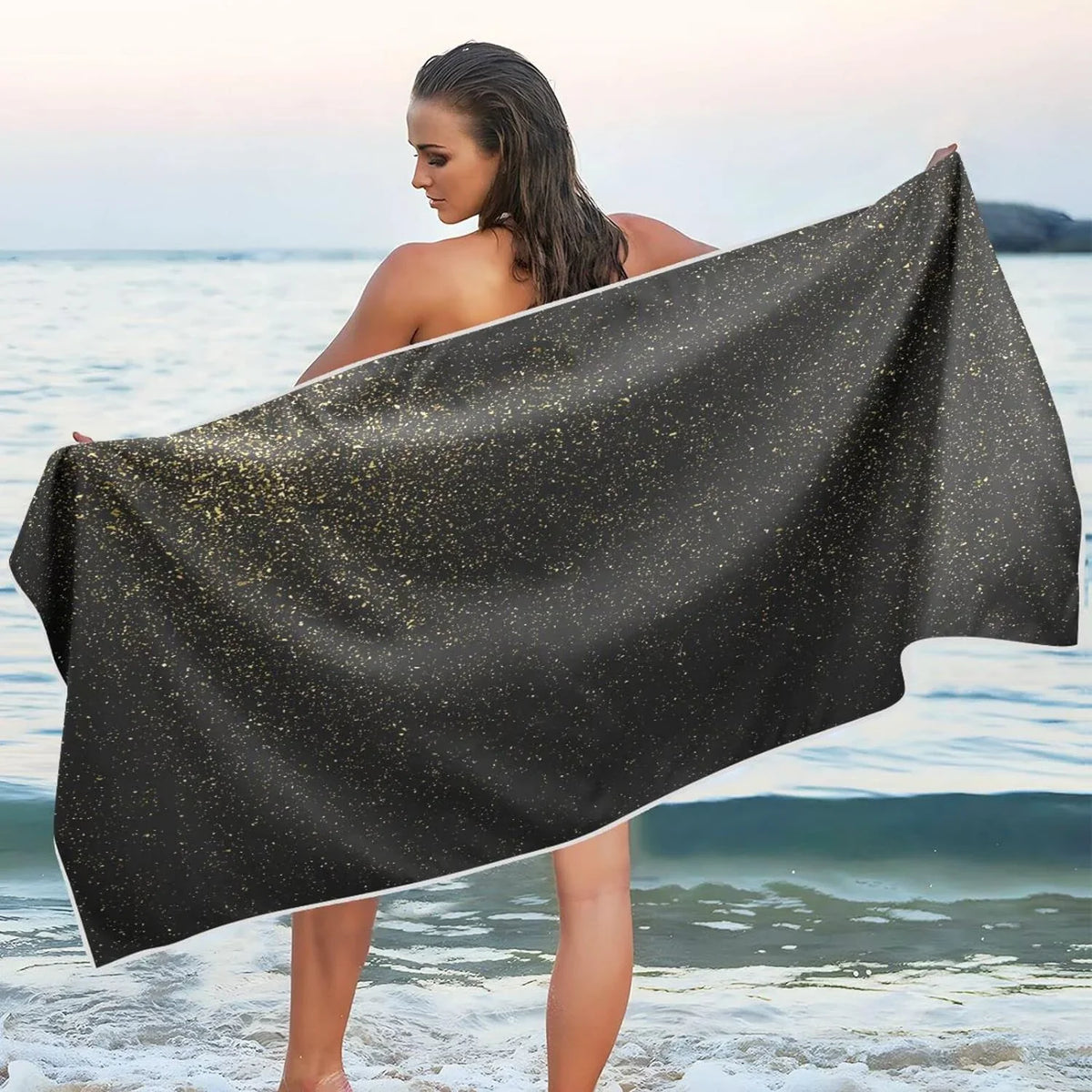 Texture for - Holiday（72） - Swimming Glitter Compact Super Towels Oversized Dry Quick Absorbent Lightweight Camping Towel Travel Beach Towel Bestwell