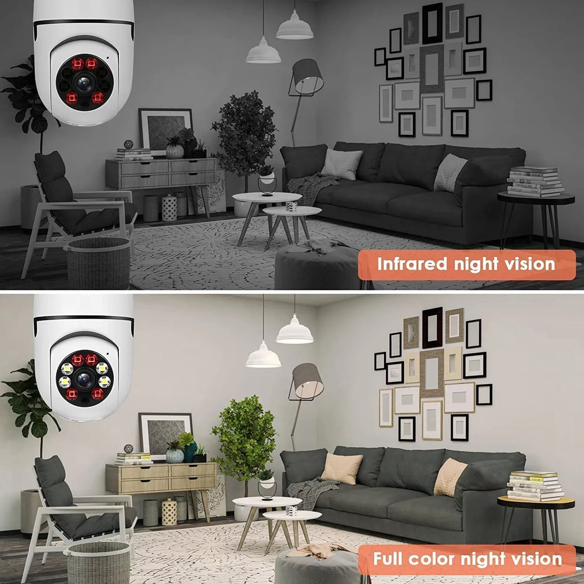 E27 2Pcs System 1080p Bulb Light 5G 2.4GHz WiFi Outdoor, Home Camera Camera & for Indoor Cameras Cameras Security Security, Security Wireless , Wireless