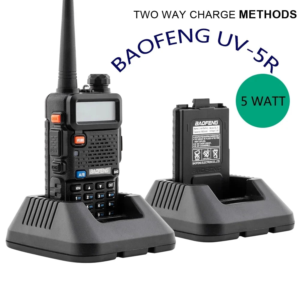 UV-5R Radio Walkie RF Way UBesGoo Dual Ham 5W mAh Radio Band Talkie 1800 Baofeng two FM