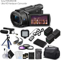 Ultra FDR-AX53 Sony 4K - Bundle Handycam Professional HD Camcorder.