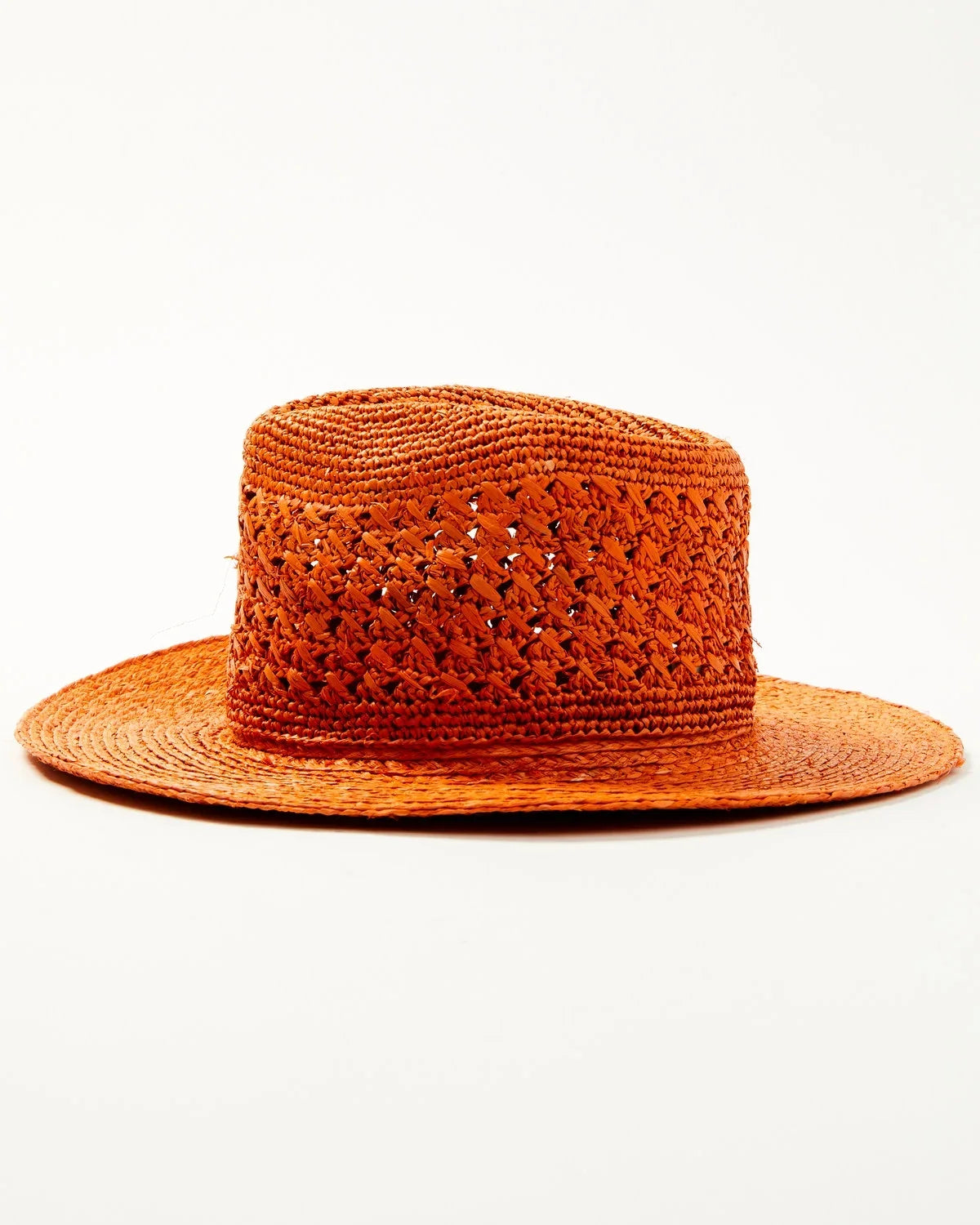 Rust Fedora Size One Women's Straw Shyanne Vented Copper