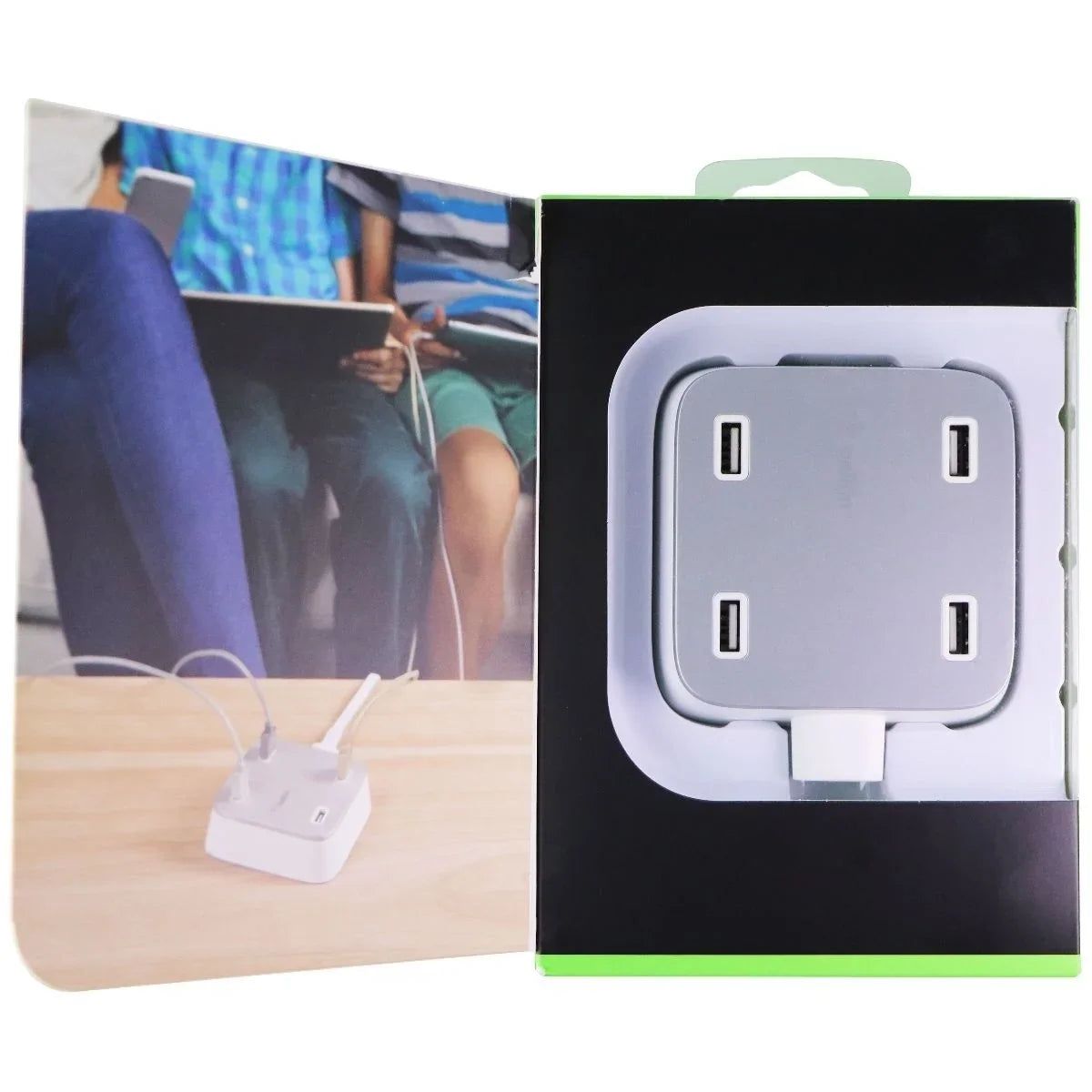 Family Charging Rockstar Station Belkin 4-Port Desktop Wall-Mountable USB