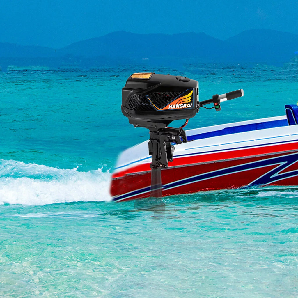 Motor 48V 5.0HP Fishing Engine Trolling Outboard Shaft Electric Short Boat