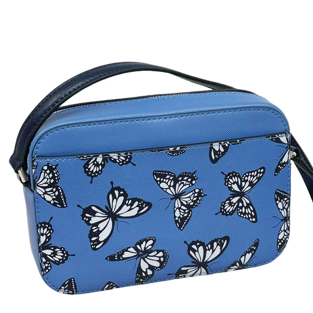Spade Butterfly Bag Mini Staci Blue Camera Crossbody Zip Sky Kate Multi