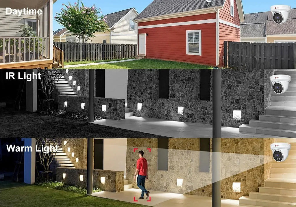 PoE Vision Built-in Color 4K Camera Light Smart IP with Vehicle 8MP 110° Mic, Detection, Night Dual Camera Anpviz Cameras Turret 98ft, Wide Outdoor, IP66 Angle, Waterproof PoE Security AI Human