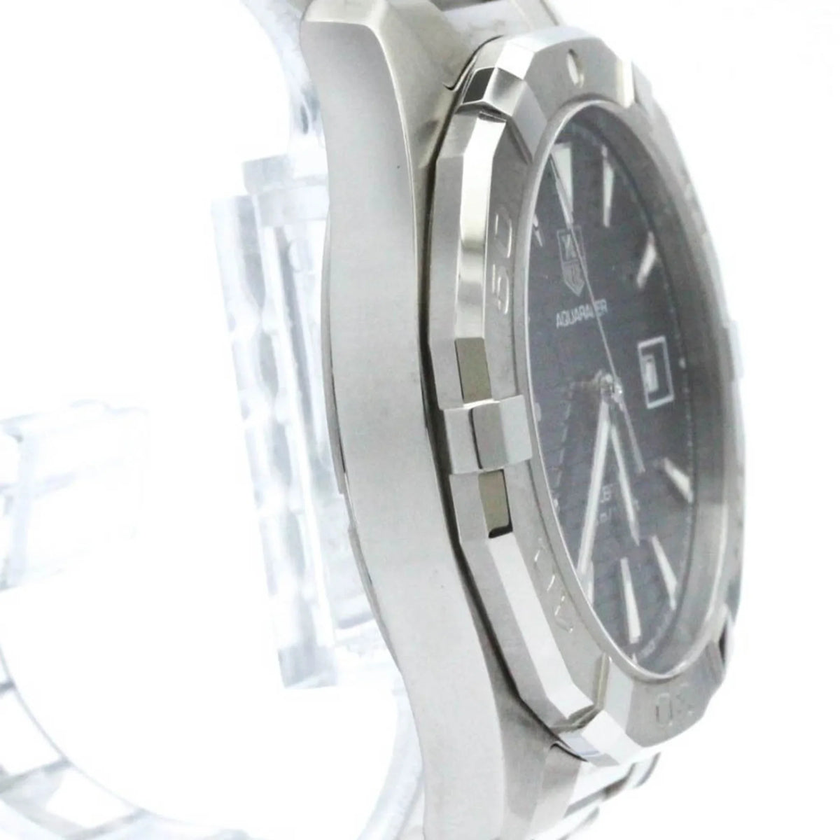 TAG Polished WAY2112 Watch Aquaracer HEUER Calibre 5 BF570555 Automatic (Good) Pre-Owned Steel