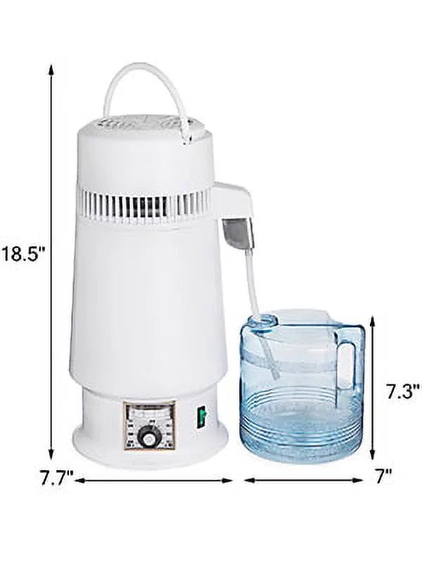 Water Glass L 746W 1 Stainless Water VEVOR Distiller Water Outlet Design) Container Home (Upgraded Steel Distillation Distiller Countertop Connection Bottle Food-Grade Kit Gallon/4.3