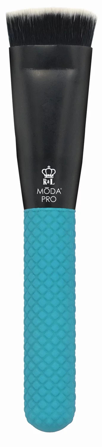 Makeup with Flat Crease Moda Teal Brush Pro Highlight, Set Brush Brushes Wrap, Full and 13pc Makeup Face Powder, Includes