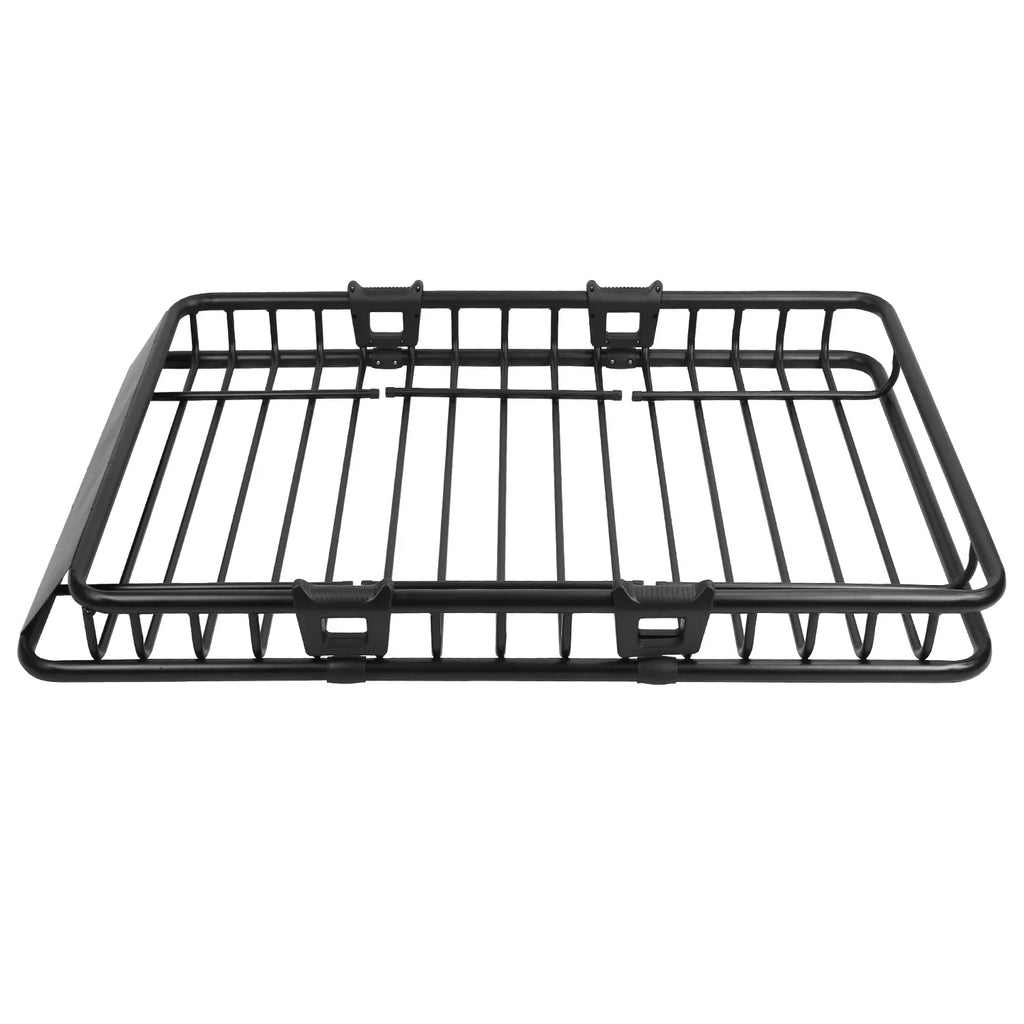 Rack Universal Duty Luggage Hook Carrier Elastic Rack Top Net Roof with Capacity Holder iMounTEK Strap 63x39x6.3in, 220lbs Heavy Basket Black Cargo Car Cargo