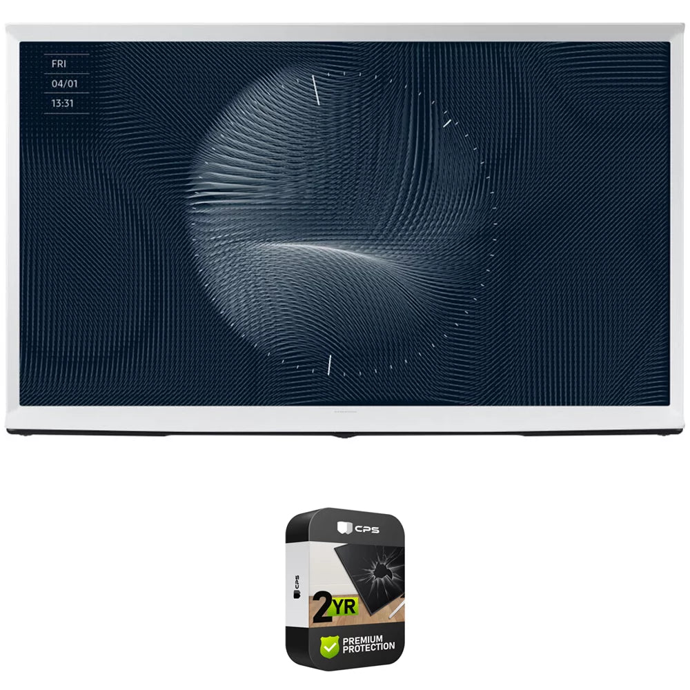 QLED Samsung 55 CPS 2 4K The Serif with Enhanced YR HDR Bundle Inch (2022) TV UHD QN55LS01BA Smart Pack Protection