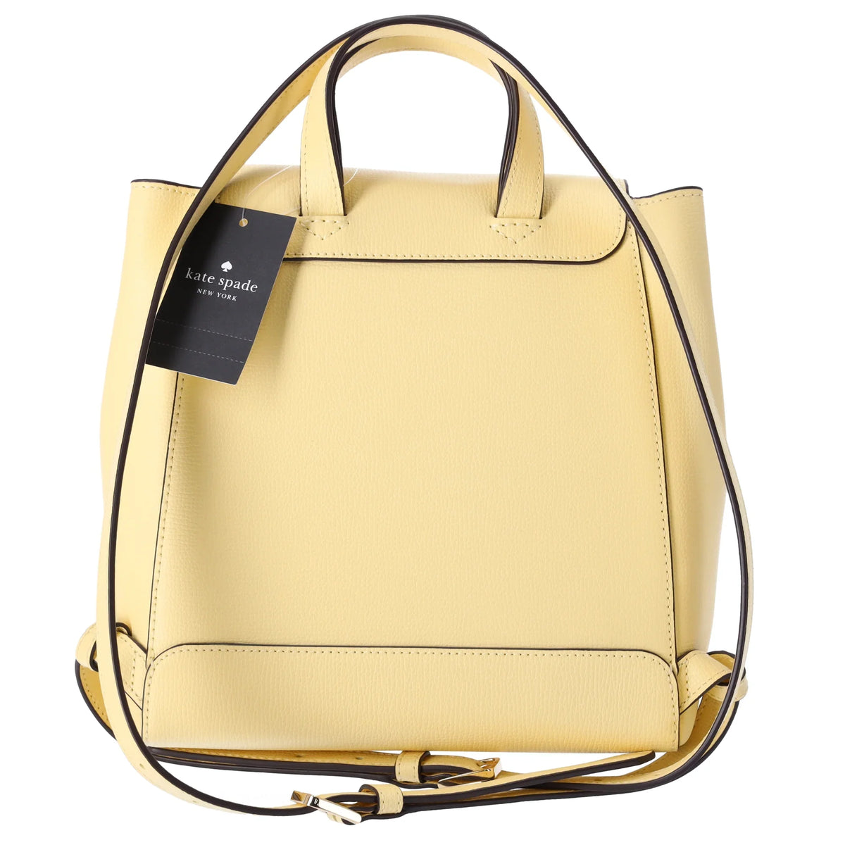 Backpack Flap Kate Butter Medium Leather Kristi Grain Spade Yellow Refined