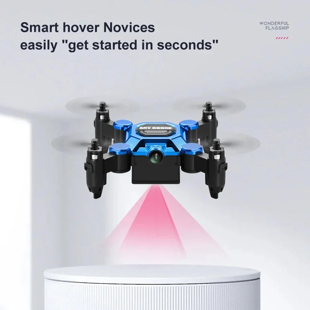 for Drone Drones Kids, Flip Headless RC Hovering Suitable HD One RC Camera Toys 360° Foldable Key Land Aircraft Beginners for Gift Mini Auto K04 Quadcopter