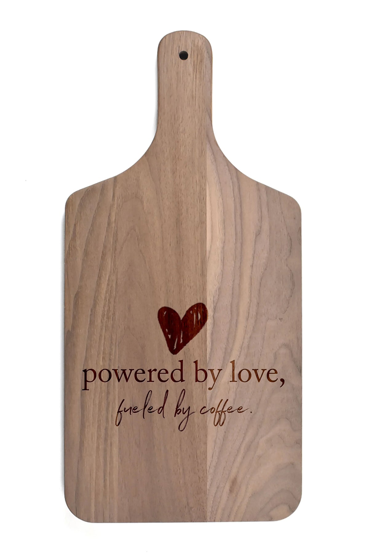 8 By Coffee Powered Love Fueled Creative Paddle By Cutting Products x Walnut 17 Board