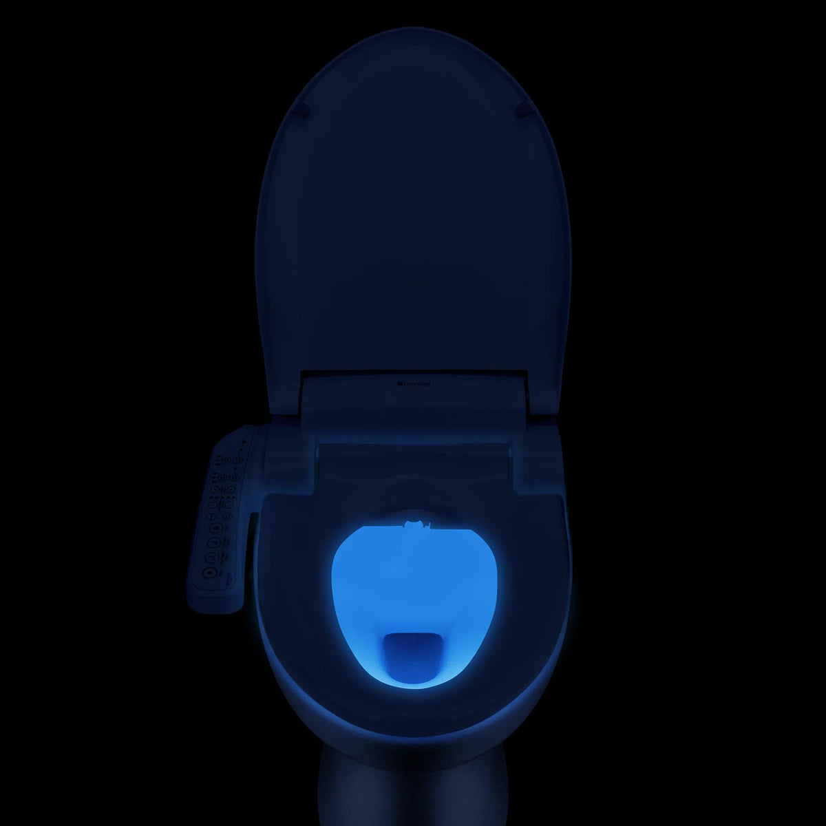 Brondell Bidet Swash SE400 Nozzle, Stainless with Sidearm, White Dryer Steel Round and Seat