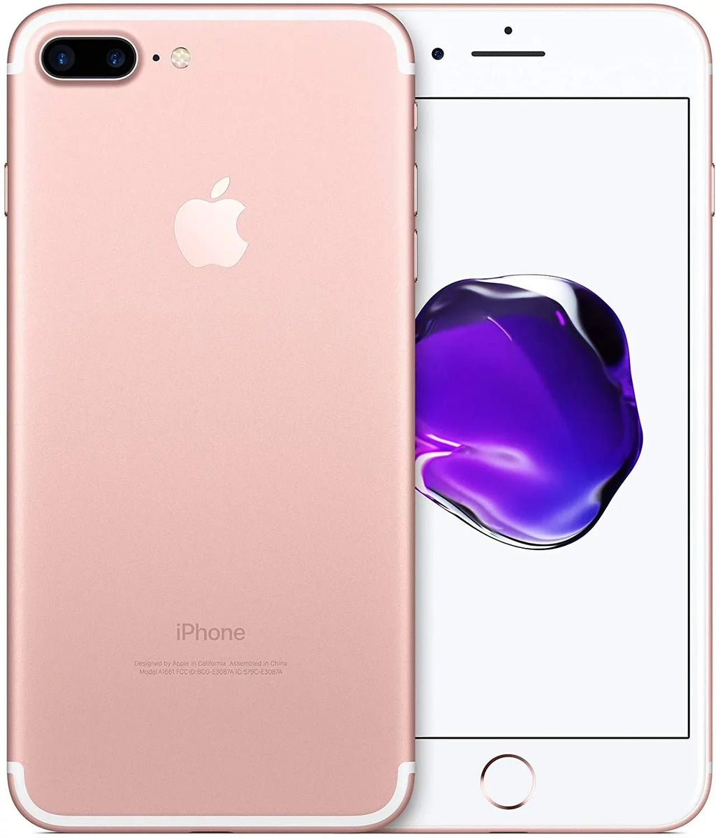 Pre-Owned Rose (Fair) Carrier Gold Unlocked 7 Plus iPhone Apple - - 32GB