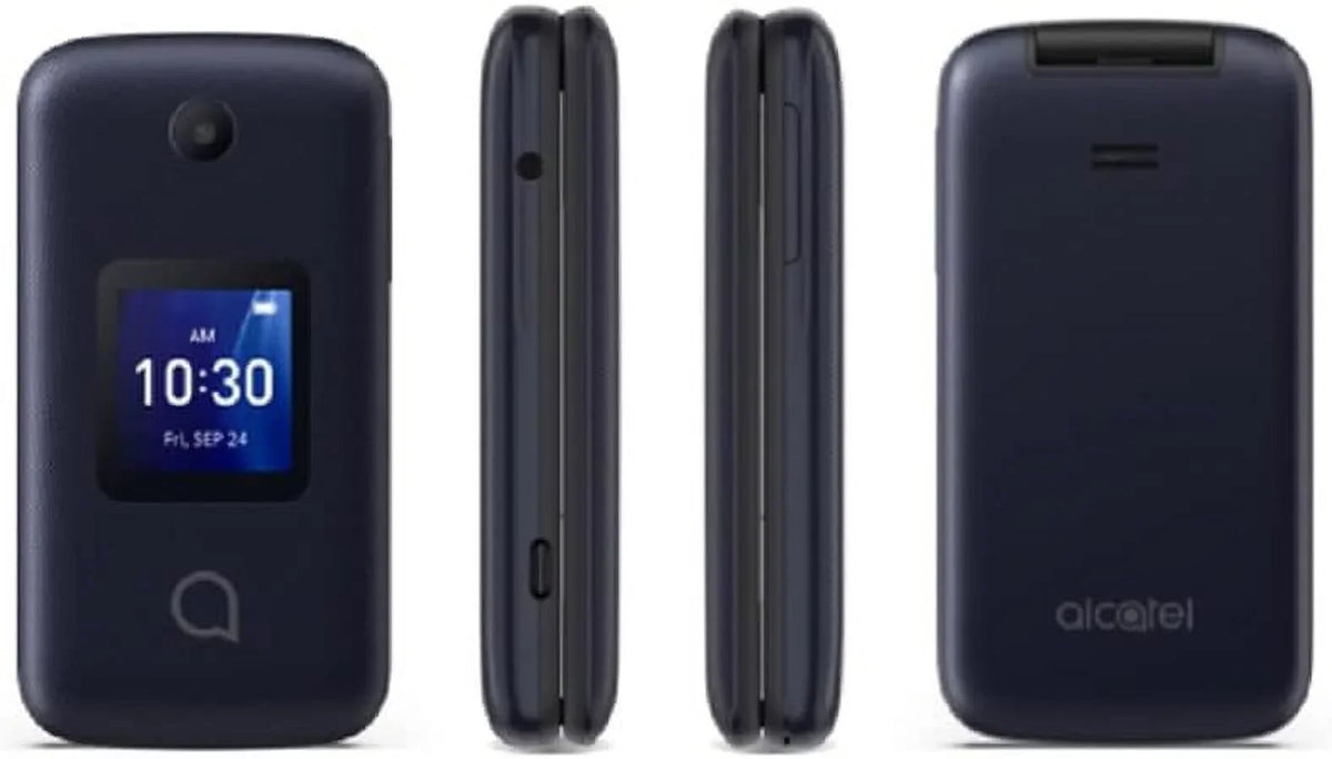 Easy Flip Use (T-Mobile only) - (Refurbished) 4056W Senior Alcatel For Go Phone Flip Restored 4GB 4