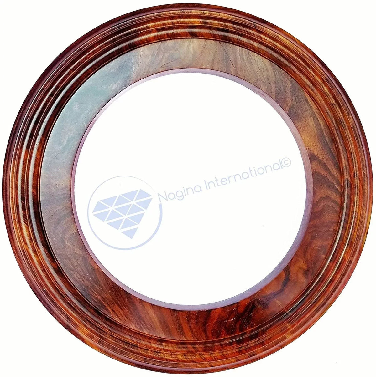 Solid Handcrafted Nagina Base Polished Wooden (12 Hardwood Inches) | International Frame