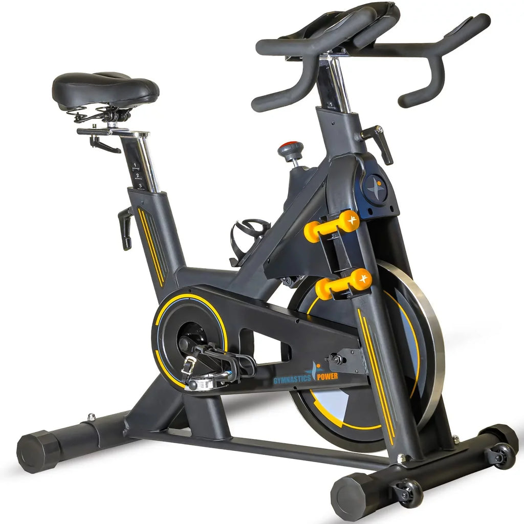 commercial capacity bike Build and 350 stationary lbs Gymnastics bike, exercise with resistance dumbbells, Power magnetic indoor
