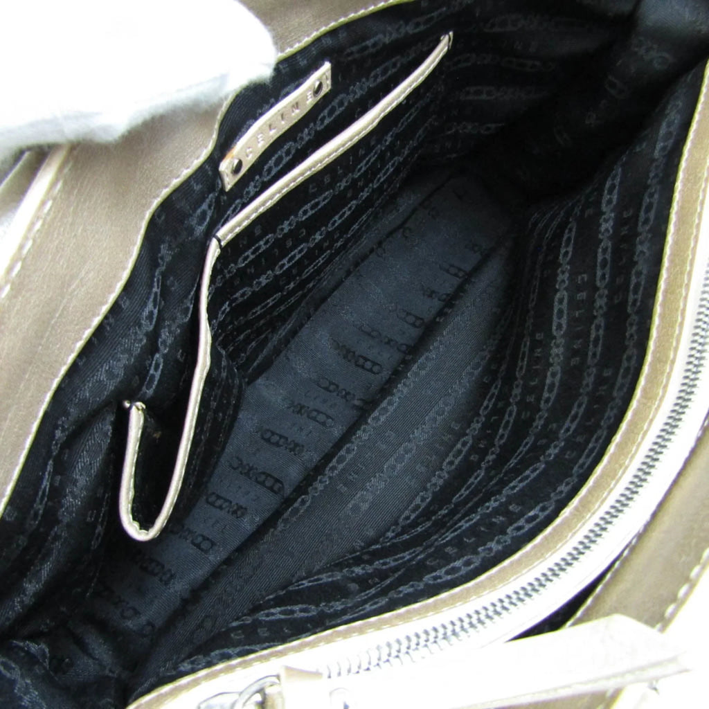 Handbag Celine Beige,Champagne Pre-Owned Boogie Leather Women's (Good)