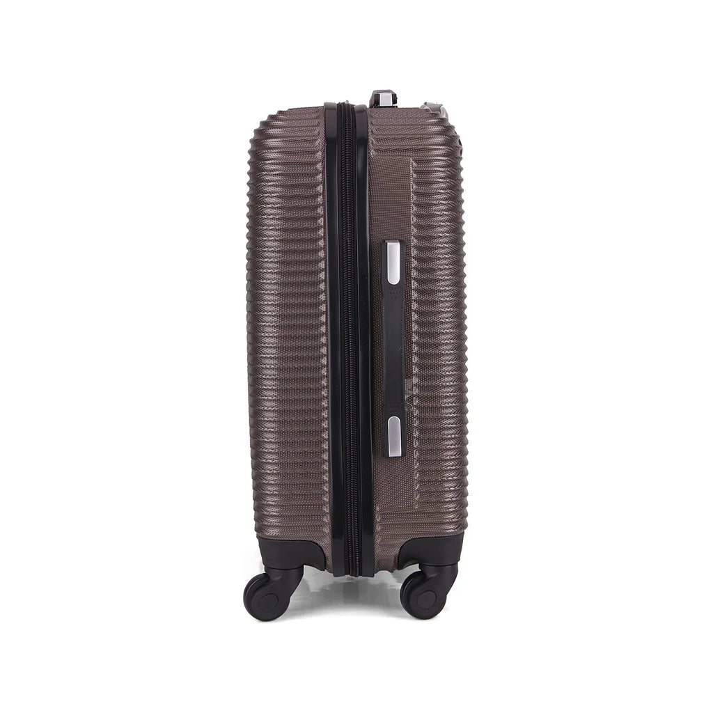Carry-On PC/ABS Royal Plastic Luggage InUSA (IUROY00S-BRO) Brown