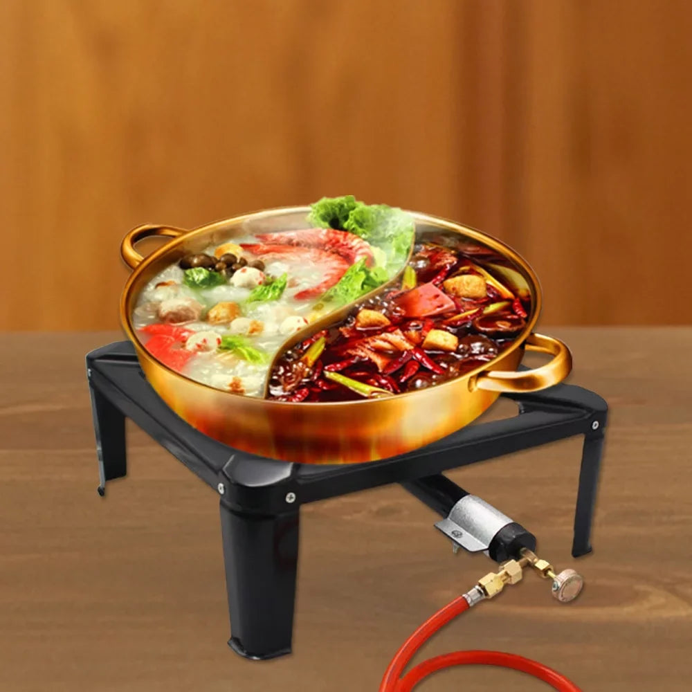 Propane , for Walmeck Stove, Gas Iron Single Furnace Outdoor Cooker BBQ Camping Cast