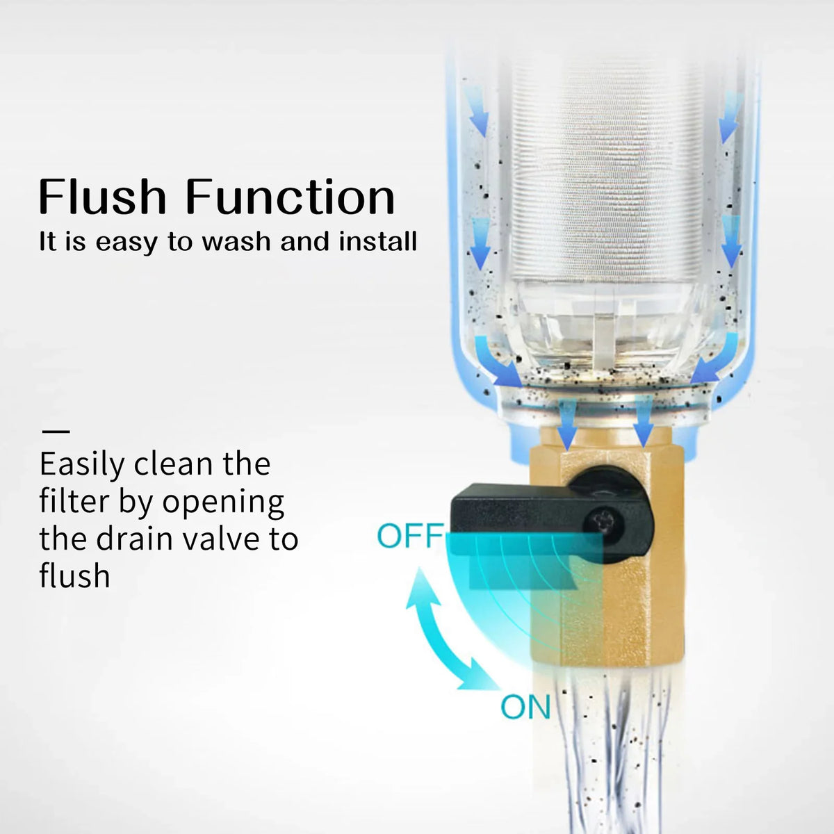 Water House Whole Filter, Watflow Down Filter, Water Spin Home Filter, 100 Sediment Sediment Water Micron Filter,
