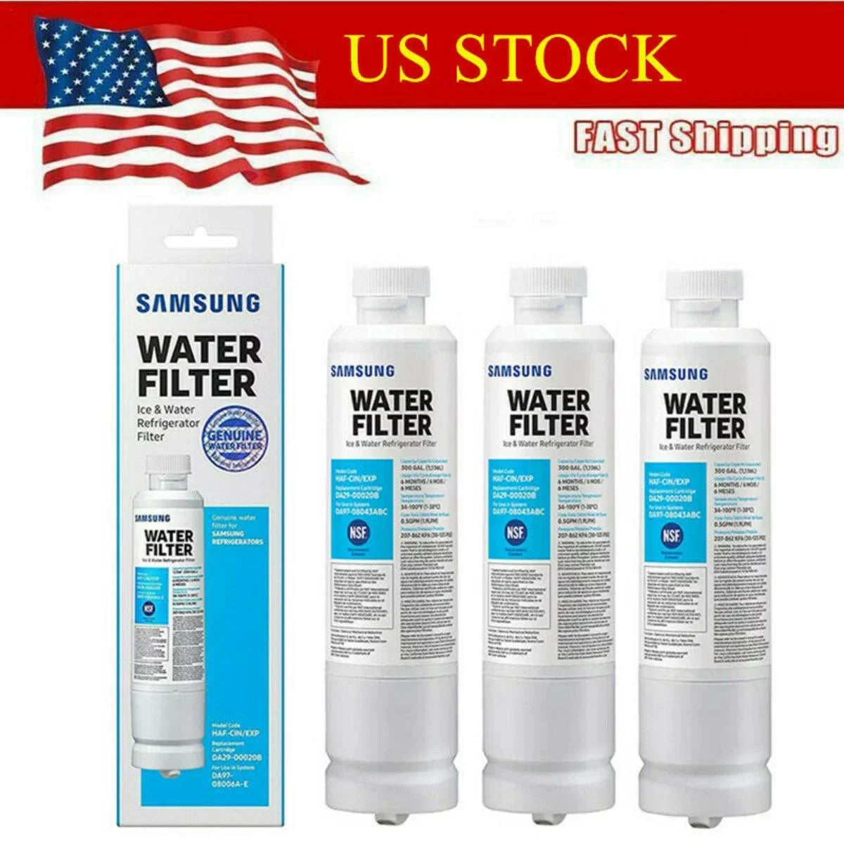 Compatible with Refrigerator DA29-00020B Filter Water HAF-CIN/EXP