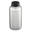 Wide Kanteen 64oz, Cap, Klean Stainless Brushed w/Wide Loop