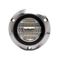 Blue/White 12/24v Color Seablaze Lumitec LED X2 Surface Polished Dual Housing Mount