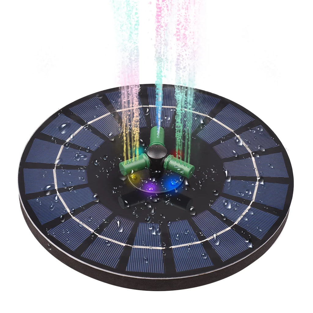 Pump Off fountain,Led With 9 With Auto-shut 9 Pump Led Solar Nozzle Battery Auto-shut Qisuo Solar Solar Battery 6w Auto-shut Nozzle Off Off Rotatable 9 Inch Yaliya Water Inch Water Bath With