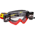 Pro w/Roll-Off Offroad Riot Gray/Red MX Goggles Grip System 3450