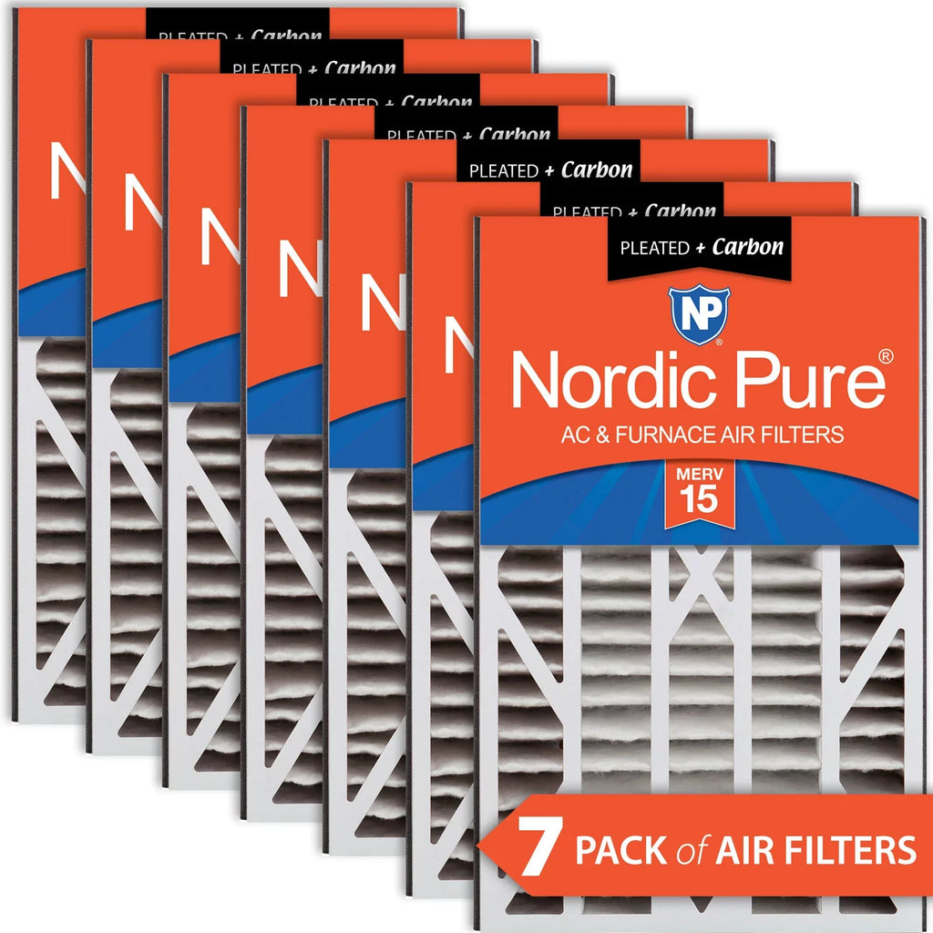 Air 16x25x3 15 Air Filter MERV Cub Pack 7 Replacement Plus Carbon Bear
