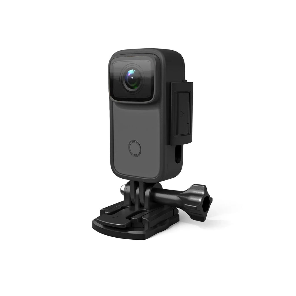 WiFi Vision with Action Rechargeable 4K Built-in IPS Face 1.28 Body Supports Battery Night Inch Anti-Shake 5M Recognition 6-Axis C200 Waterproof Camera Screen Mini SJCAM