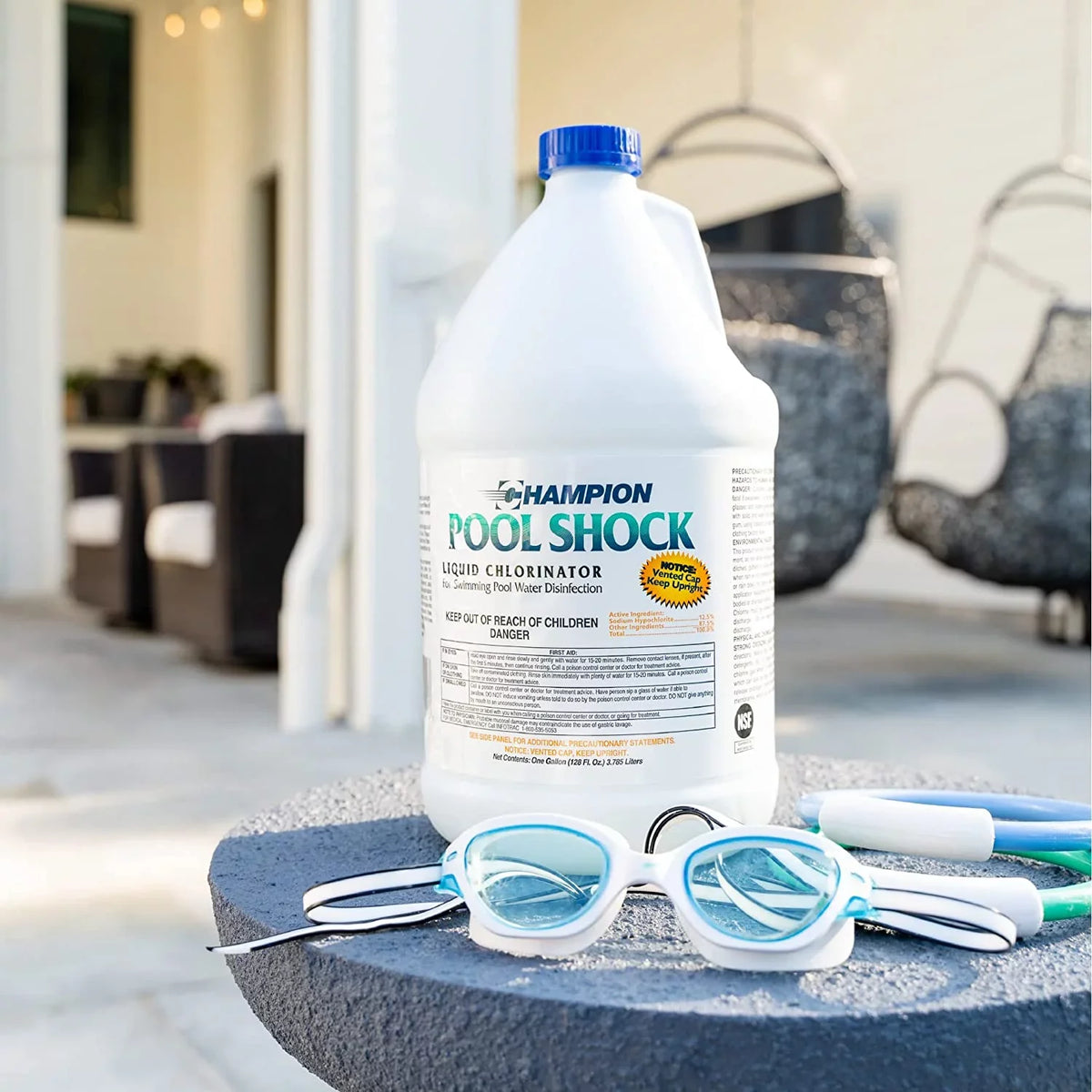 '- - Gallons) Shock 1 Chlorine Hypochlorite 12.5% Sodium Pool (Case Liquid