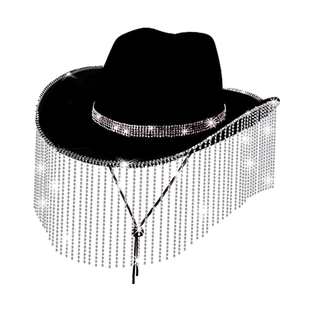 Street Hat Beach Unisex Strap Hat Men Segolike for Festivals Chin Cowgirl Camping Backpacking Black Hat Lightweight Sun Sun with Sunhat Cowboy Protection