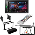 AM/FM Suzuki DIN Receiver Stereo Media Kit/in-Dash for Car Digital 6.2" DVD/CD with Bundle 1995-2001 Double W/ Bluetooth/Backup Swift WVGA Touchscreen Pioneer KIT4996 Camera/Installation
