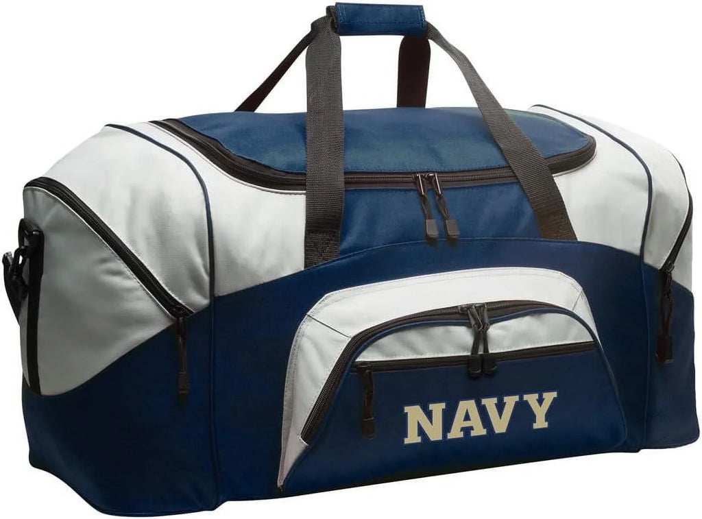 Her! USNA Men Suitcase Him Bag Ladies for Naval or Navy Academy Gym or Duffel LARGE Bag