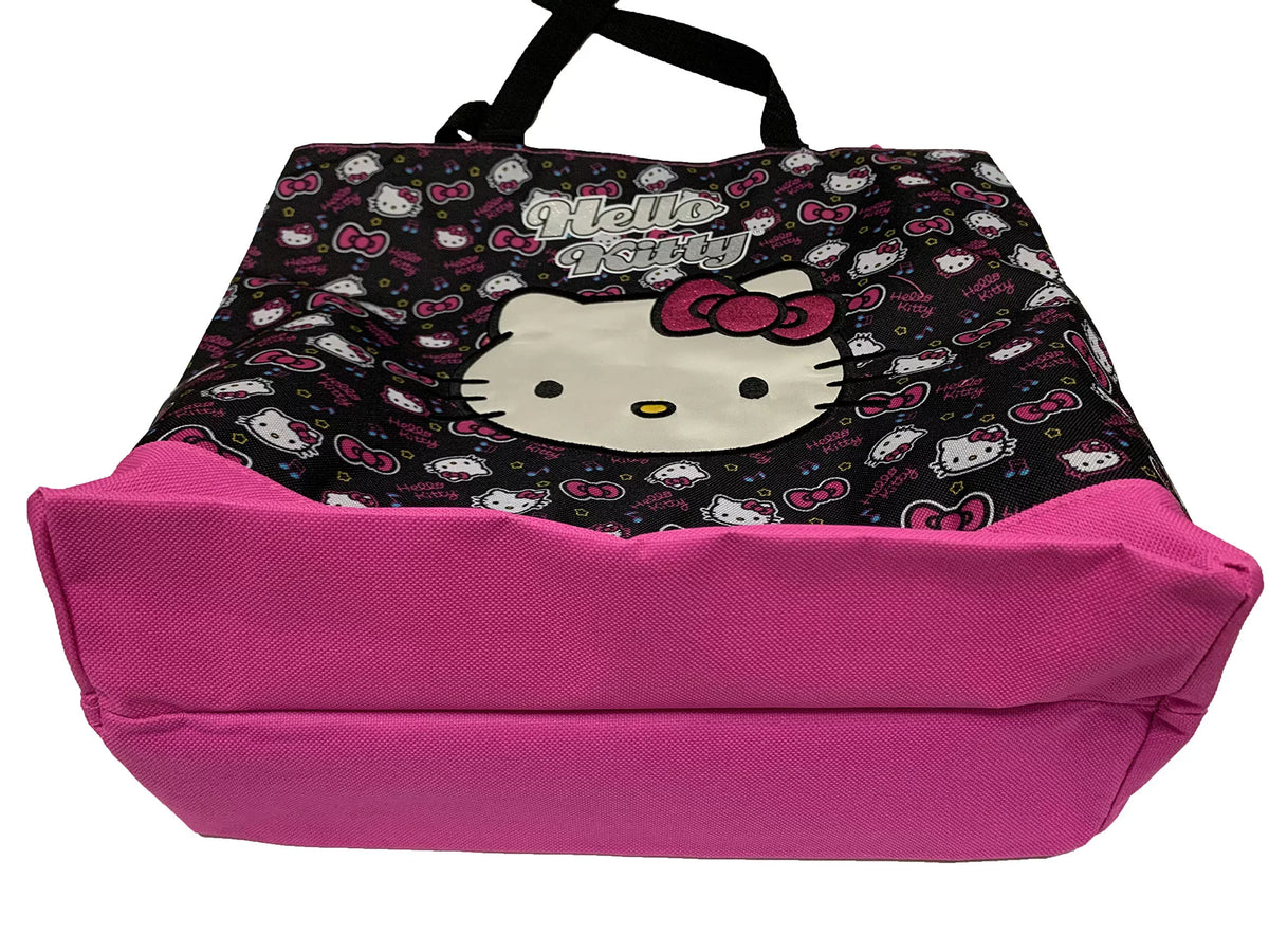 Black - Hello 821309 Tote Kitty New - Bag Pink Bow