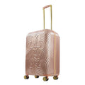 Molded Rolling Gold Minnie Inch Rose Suitcase Luggage, Hardshell Disney Mouse Wheels, 25 with