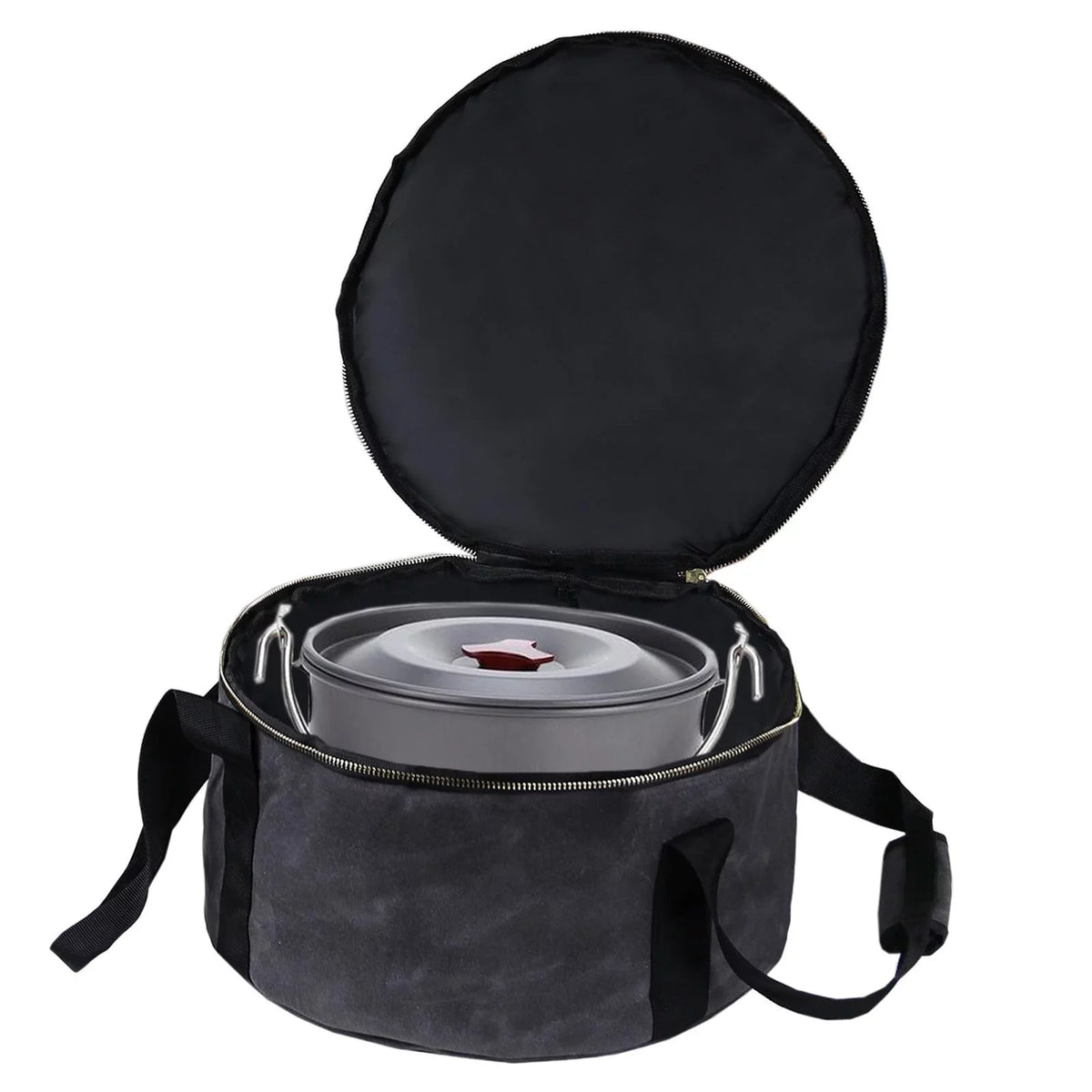 Durable Container ,Outdoor Storage Dutch 12" - Handbag Bag Multipurpose Activities BBQ Gray Carry Camping Accessories Oven Bag for Cookware ,Fishing