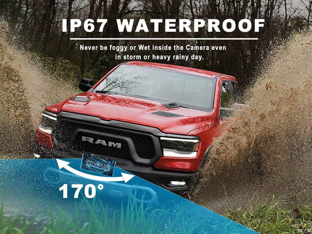 Camera LED High Universal Viewing Plate Reversing CAM2100S Car Backup License Waterproof Vision View 8 Plate Night Camera License 170° HD Angle Absolute Sensitive Bright Chrome Rear Camera,
