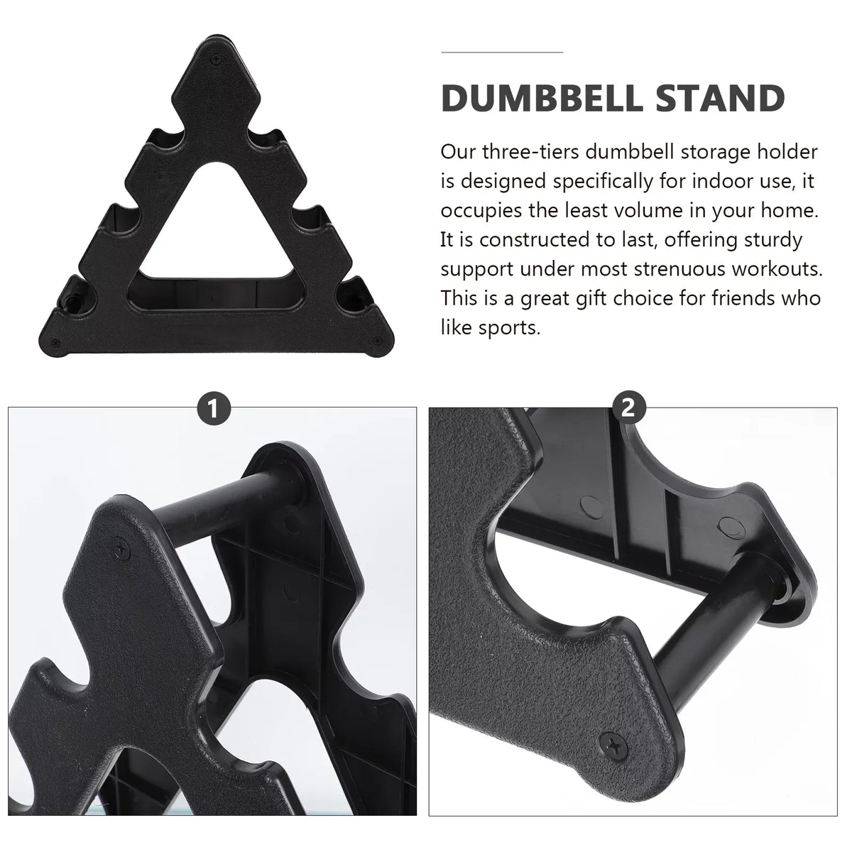 Fitness Holder Dumbbell Qumonin Accessory Plastic Weight Rack Stand