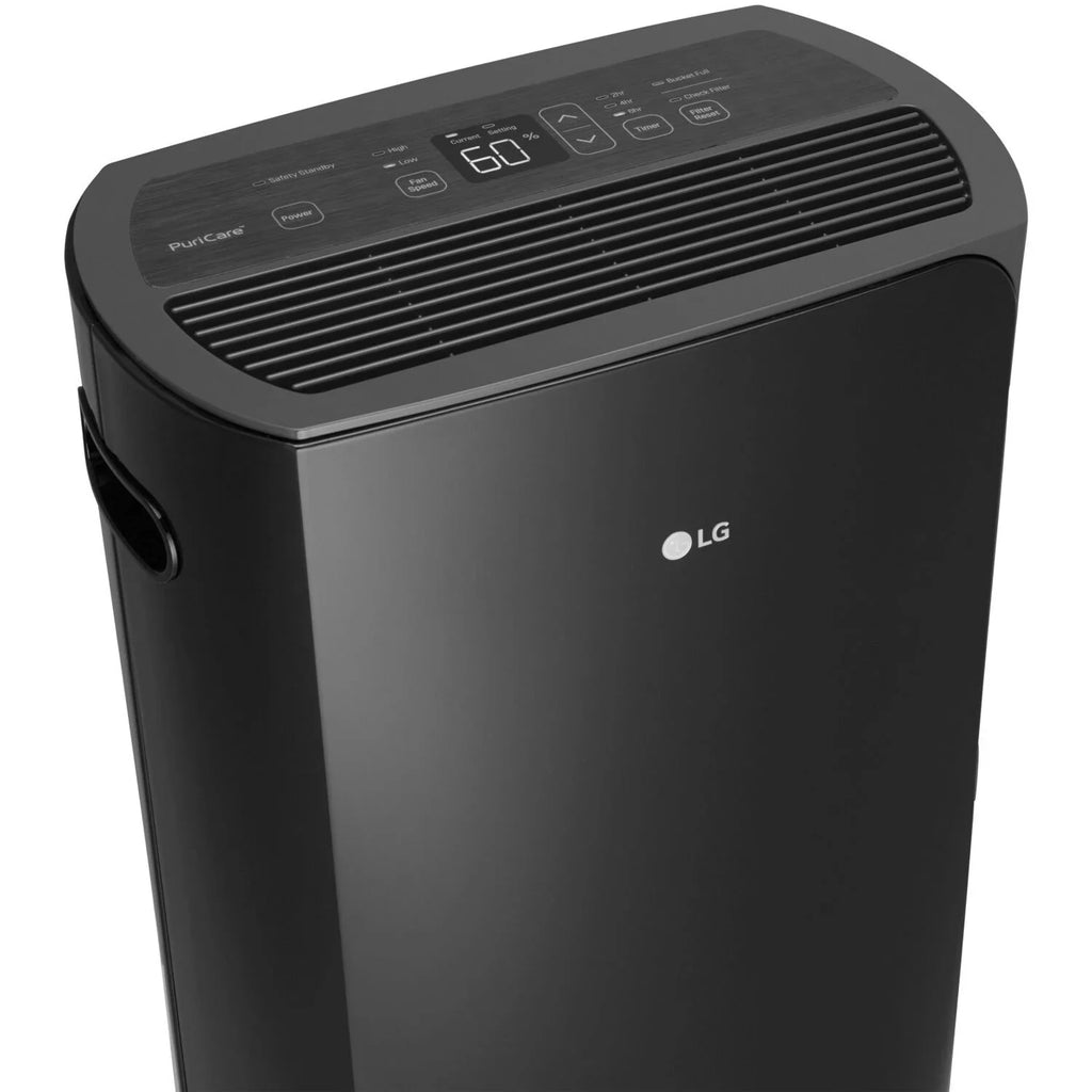 (Refurbished) 2019 Black, in PuriCare Restored LG Star Dehumidifier 50-Pint Energy