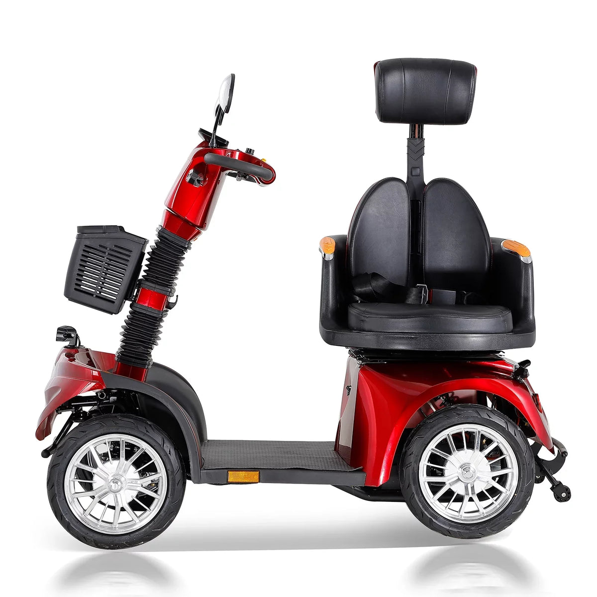 comfortable with seat Fat Scooter handle front Eletric seat 4-Wheel scooter adjust and Powerful 800W tire and