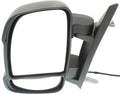 Ram 2014-2018 Compatible ProMaster Left Black Kool-Vue In-housing Textured With Mirror 1500 Signal Driver Light 2500 Side