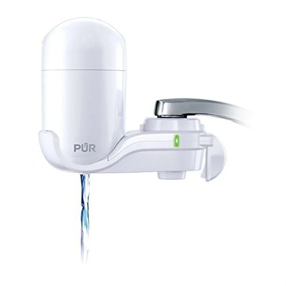 Mount, FM-3333 Water Vertical Faucet PUR Filtration White Classic