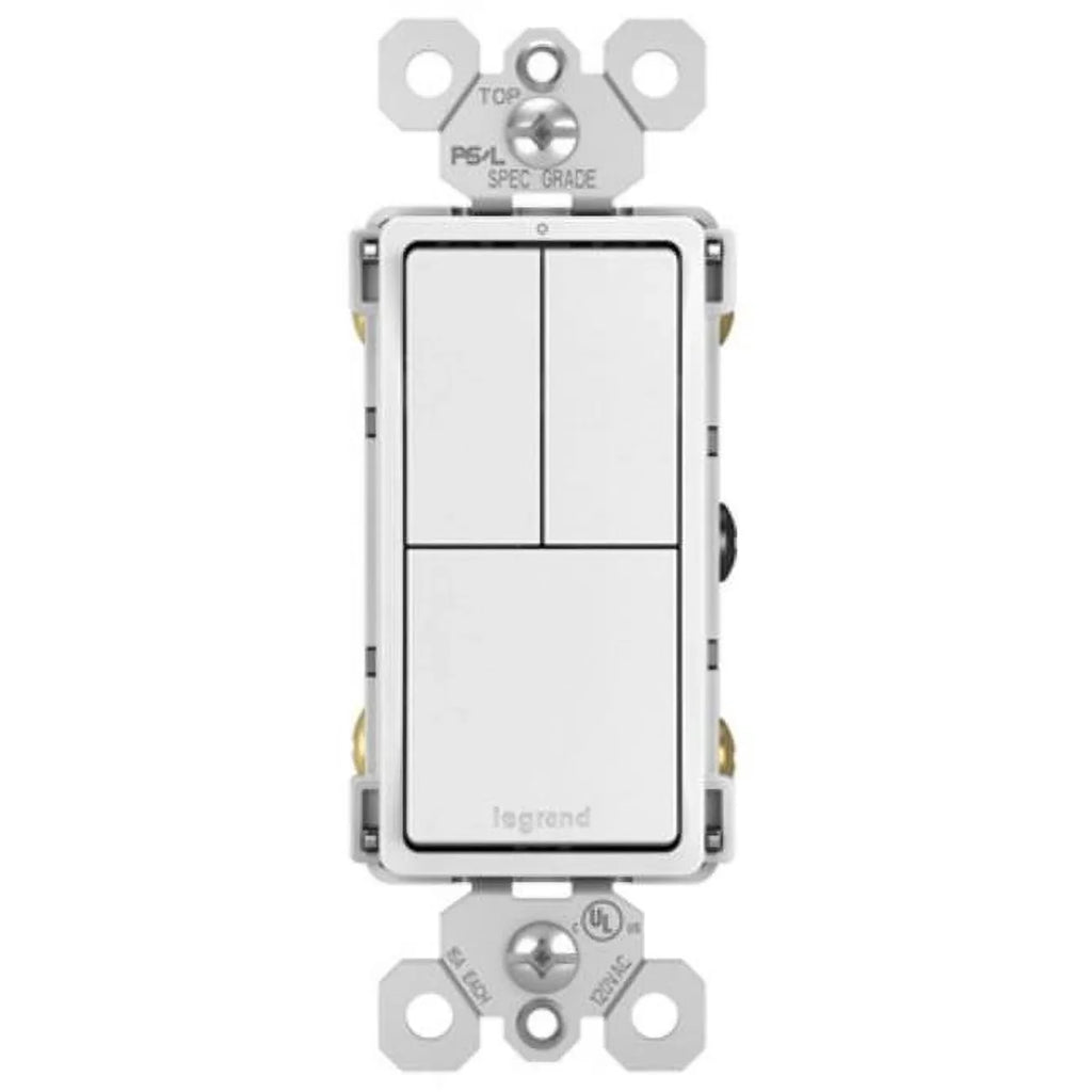 Quantity Radiant Pass Seymour RCD113WCC6 1 - Legrand White Single-Pole & Switch, 15A, 3