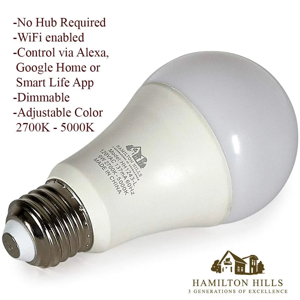 Hamilton Certified Bulb Smart - Smart Traditional LED Hills Home
